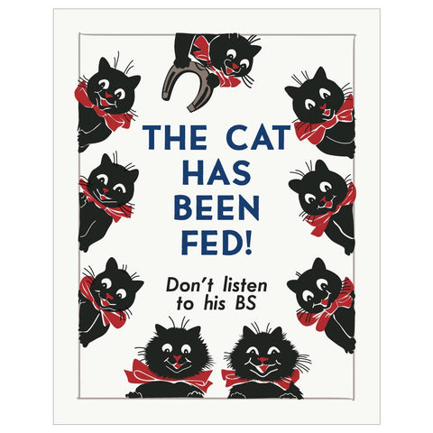 2.5'' x 3.5'' The Cat Has Been Fed Magnet