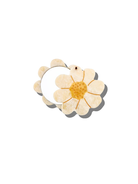 Hand-painted Vintage Daisy Compact Mirror