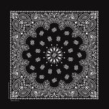 Bandanna Co Paisley 35" X 35": Chambray Blue