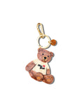 Hand-painted New York Teddy Bear Bag Charm + Keychain | Eco-Friendly