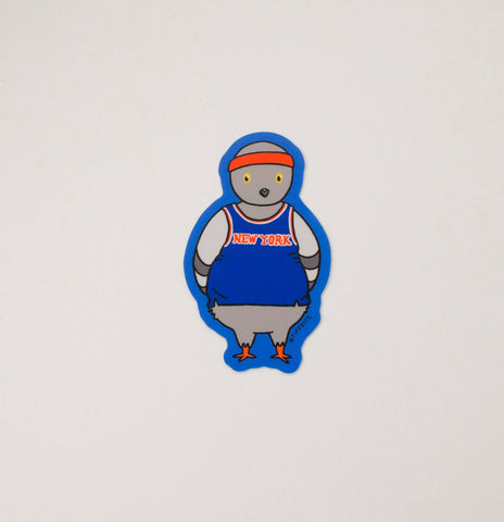 NY Knicks Pigeon Sticker