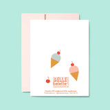 Ice Cream Cones and Cherries Everyday Card