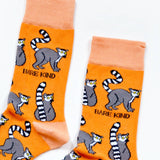 Lemur Socks | Bamboo Socks | Orange Socks | Funky Socks