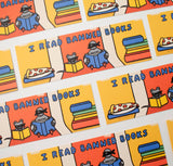 Banned Books Book Log Bookmark, Pigeon, Pizza Rat, NYC