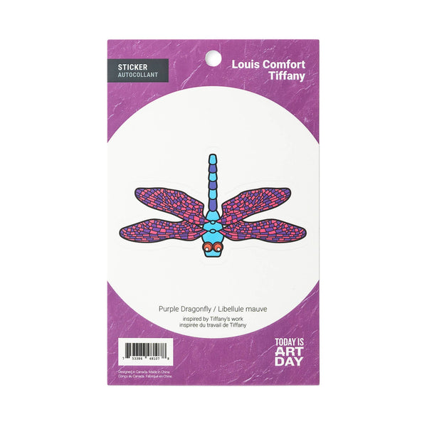 Sticker - Purple Dragonfly - Tiffany