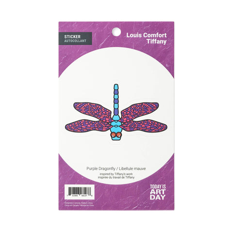 Sticker - Purple Dragonfly - Tiffany