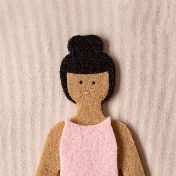 Felt Doll - Starter Girl in Caramel