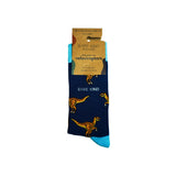 Velociraptor Socks | Bamboo Socks | Blue Socks | Dino Socks