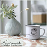 Spectacled Owl Ceramic Mug