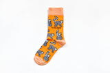 Lemur Socks | Bamboo Socks | Orange Socks | Funky Socks