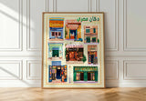 Vintage Egyptian Storefronts - Art Print | Arab Art Poster 