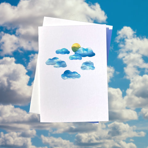 Partly Cloudy Greeting Card