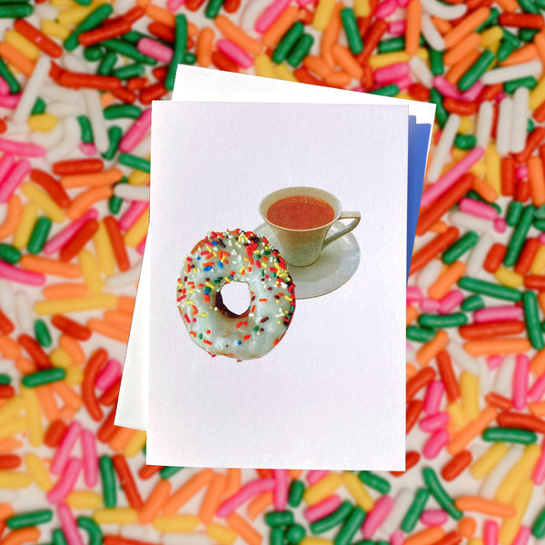 Donuts and Coffee Greeting Card