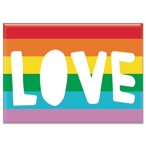 Love Rainbow Rectangle Magnet