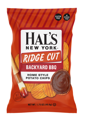 Hal's New York Ridge Cut Backyard BBQ Potato Chips 1.75oz