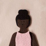 Felt Doll - Starter Girl in Cocoa