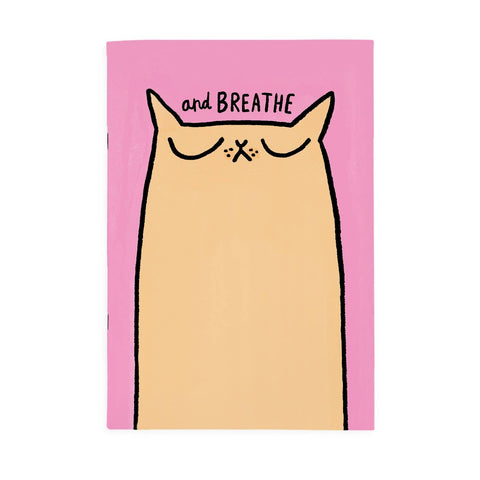 Breathe Cat Notebook