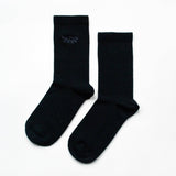 Black Panther Socks | Ribbed Bamboo Socks | Black Socks: UK Adult 4-7 / Single Pair / Black Panthers