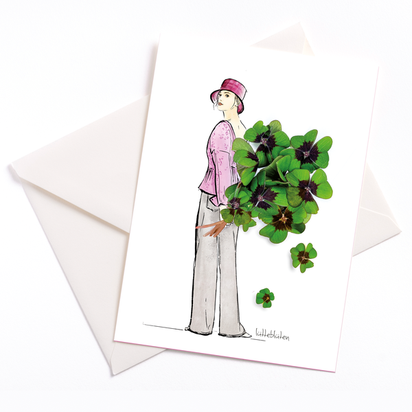 Lucky Clover - card with envelope