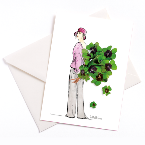 Lucky Clover - card with envelope