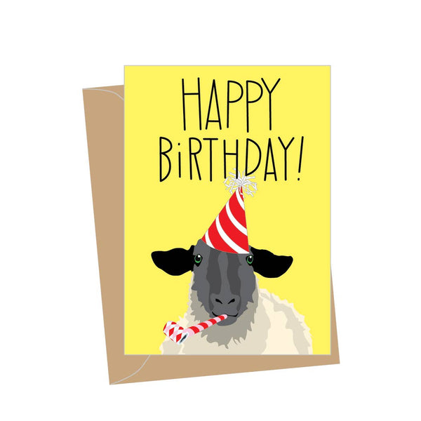 Mini Birthday Sheep, Folded Enclosure Cards