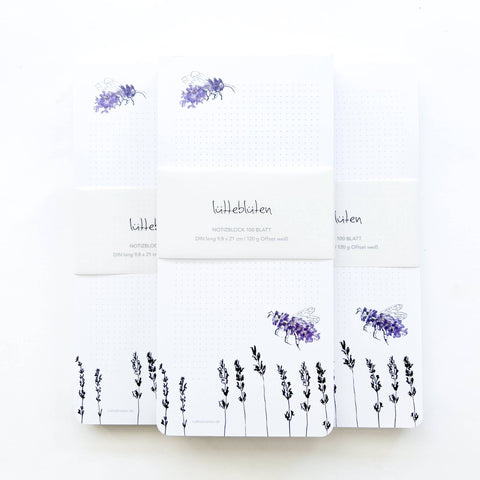 Lavender bee Notepad
