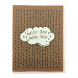 'Wish You Were Here Queens NY' Cloud Magnet w/ Card