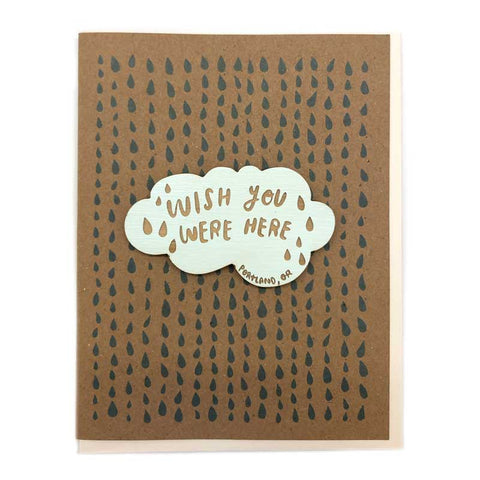 'Wish You Were Here Queens NY' Cloud Magnet w/ Card