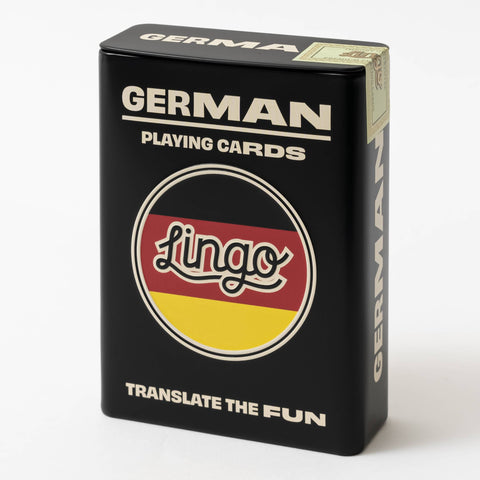 German Travel Playing Cards in Tin Travel Case