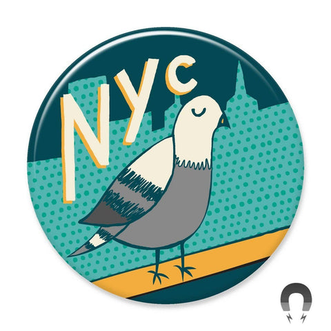 NYC Pigeon Big Magnet