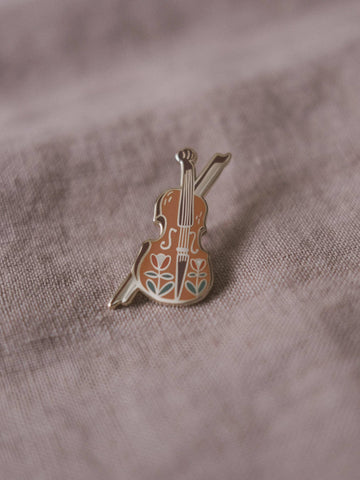 Violin Fiddle Enamel Pin