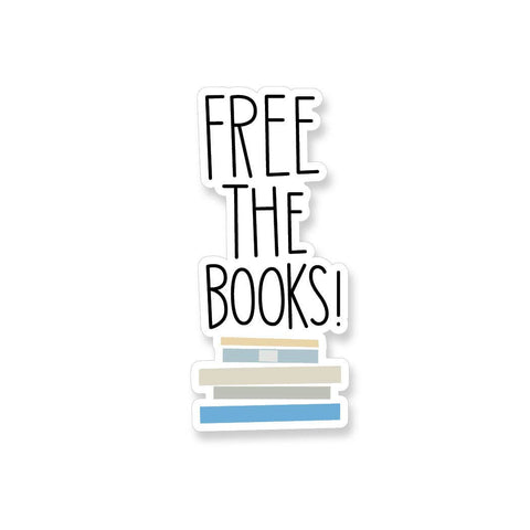 Free the Books - Banned Books Vinyl Sticker