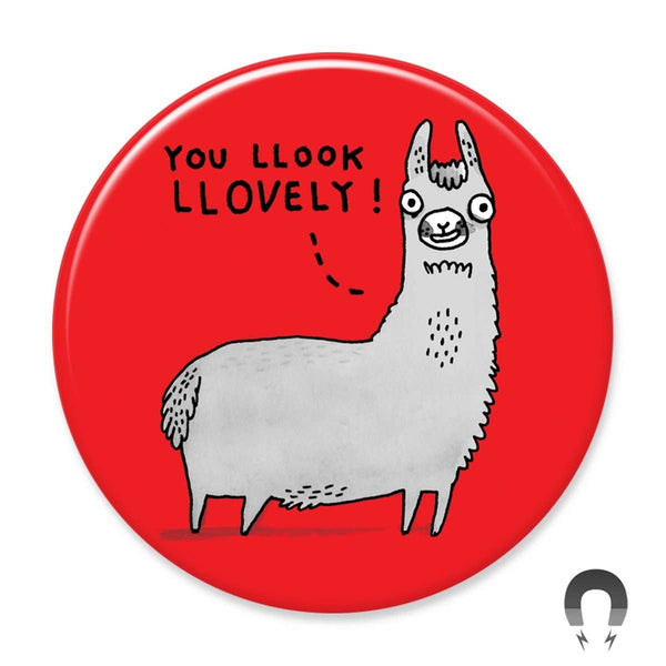 Llook Llovely Llama Big Magnet