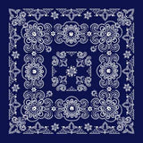 Bandanna Co Texas Paisley 27" X 27": Navy Blue