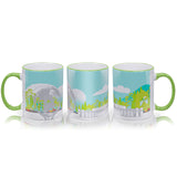 Queens Museum with Unisphere and GCP Illustration Mug