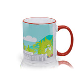 Queens Museum with Unisphere and GCP Illustration Mug