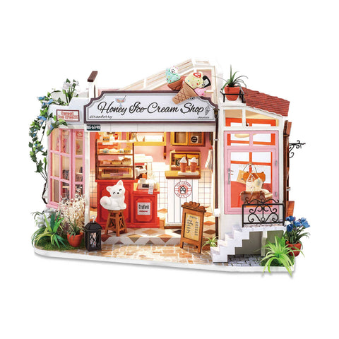 DG148, DIY Miniature House Kit: Honey Ice-Cream Shop