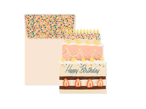 Cake Die-Cut Accordion Card