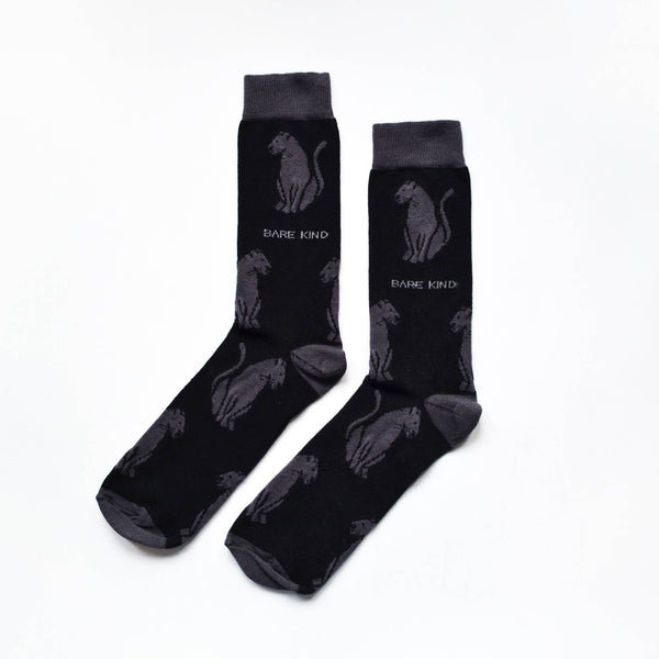 Bamboo Socks - Black Panthers