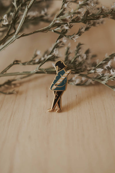 Baguette Lover Enamel Pin (With Locking Clasp)
