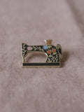 Sewing Machine Enamel Pin (With Locking Clasp)