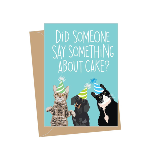 Mini Birthday Something About Cake, Folded Enclosure Card