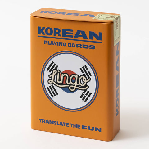 Korean Travel Playing Cards in Tin Travel Case