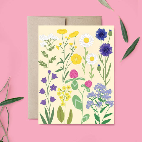 Scandinavian Wildflowers Everyday Card