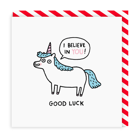 I Believe in You Unicorn Greeting Card